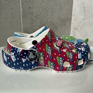 CROCS x Vineyard Vines HOLIDAY PATCHWORK CLOGS Size 12 Little Kids